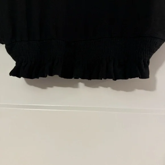 Black Ruffled Bolero Jacket - Picture 3 of 3
